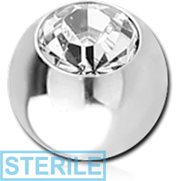 STERILE SURGICAL STEEL VALUE JEWELLED MICRO BALL