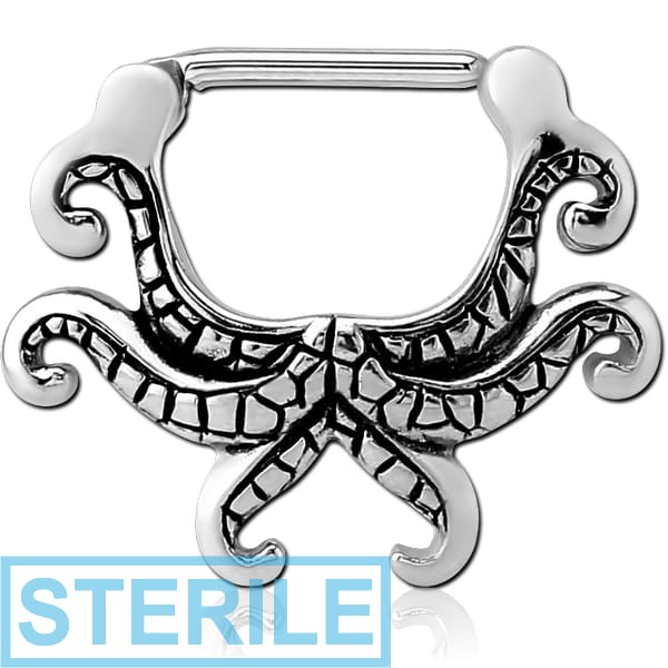 STERILE SURGICAL STEEL KOOL KATANA NIPPLE CLICKER - TENTACLES