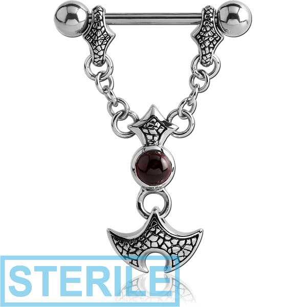 STERILE SURGICAL STEEL KOOL KATANA STONE NIPPLE SHIELD