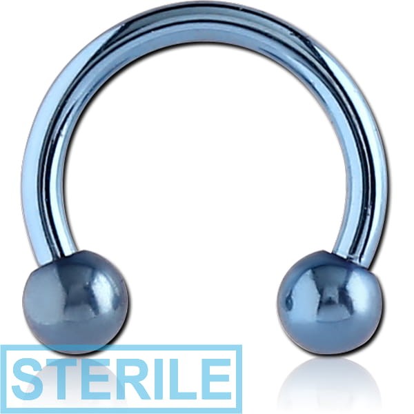 STERILE ANODISED SURGICAL STEEL MICRO CIRCULAR BARBELL