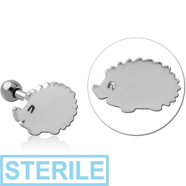 STERILE SURGICAL STEEL TRAGUS MICRO BARBELL - MOLE