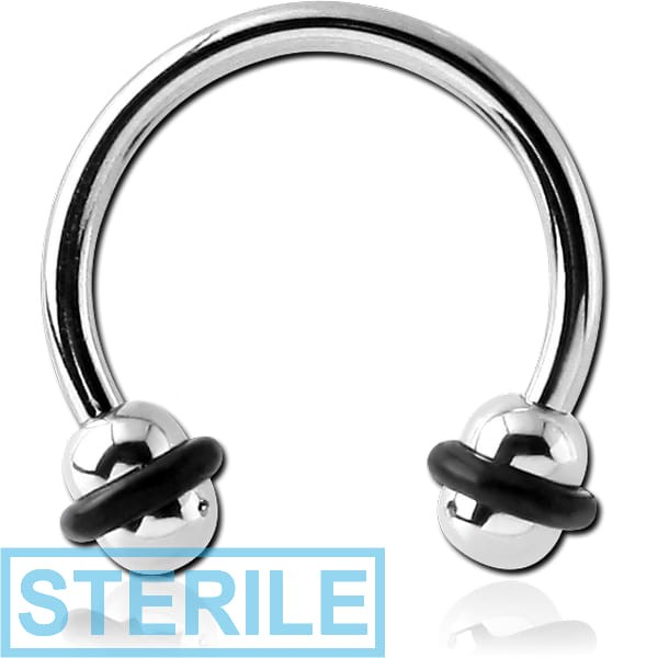 STERILE SURGICAL STEEL MICRO CIRCULAR BARBELL WITH UFO BALLS