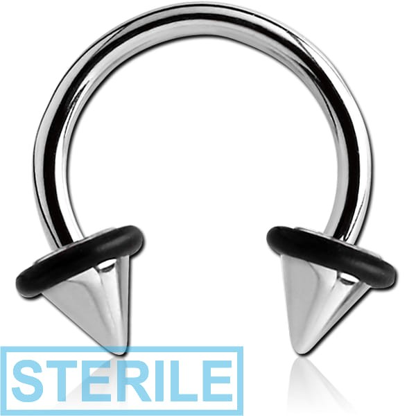 STERILE SURGICAL STEEL MICRO CIRCULAR BARBELL WITH UFO CONES