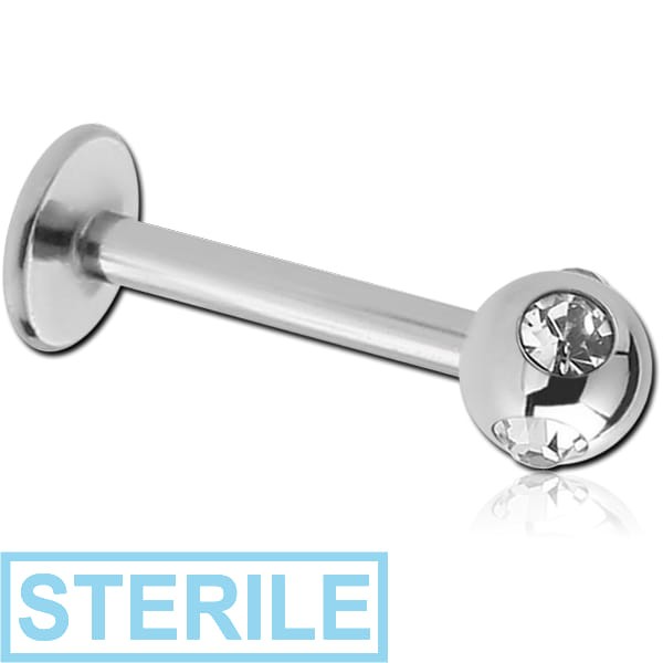 STERILE SURGICAL STEEL JEWELLED SATELLITE MICRO LABRET