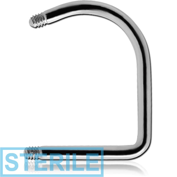 STERILE SURGICAL STEEL MICRO LIP HOOP PIN