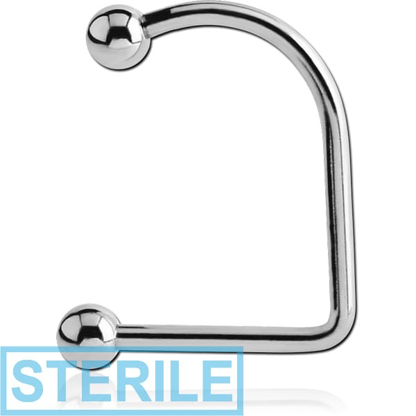 STERILE SURGICAL STEEL MICRO LIP HOOP