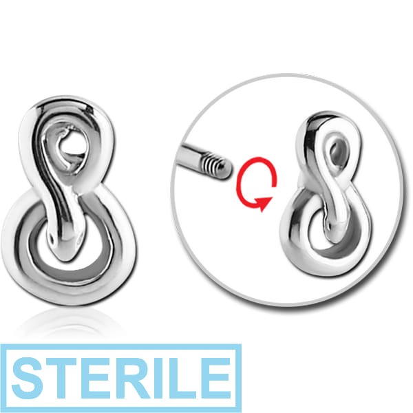 STERILE SURGICAL STEEL MICRO THREADED INFINITY AND SNAKE ATTACHMENT