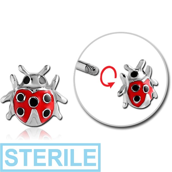 STERILE SURGICAL STEEL MICRO THREADED LADYBUG ATTACHMENT