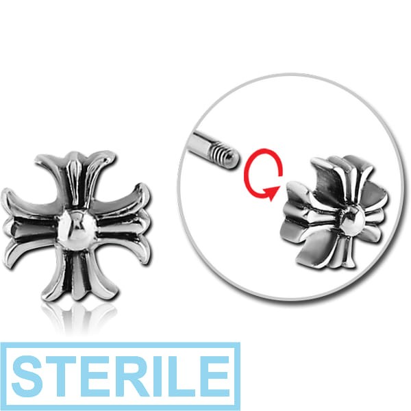 STERILE SURGICAL STEEL MICRO THREADED FLOWER ATTACHMENT