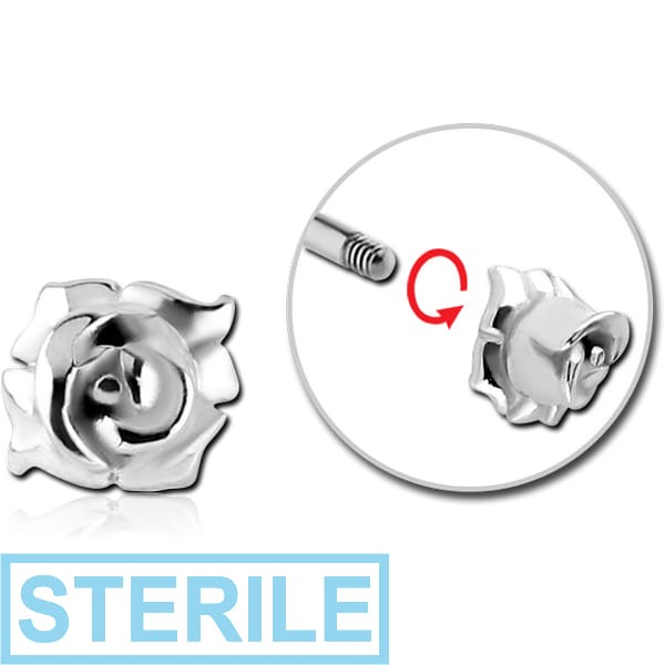 STERILE SURGICAL STEEL MICRO THREADED FLOWER ATTACHMENT