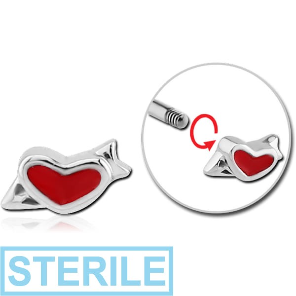 STERILE SURGICAL STEEL MICRO ATTACHMENT FOR 1.2MM THREADED PINS - HEART
