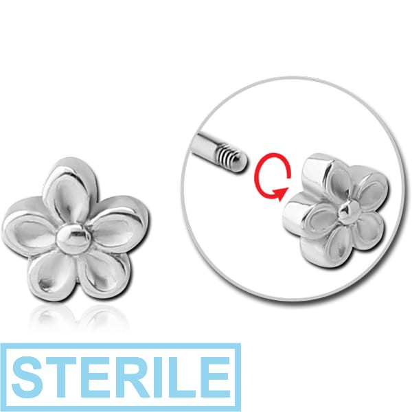 STERILE SURGICAL STEEL MICRO THREADED ATTACHMENT - FLOWER