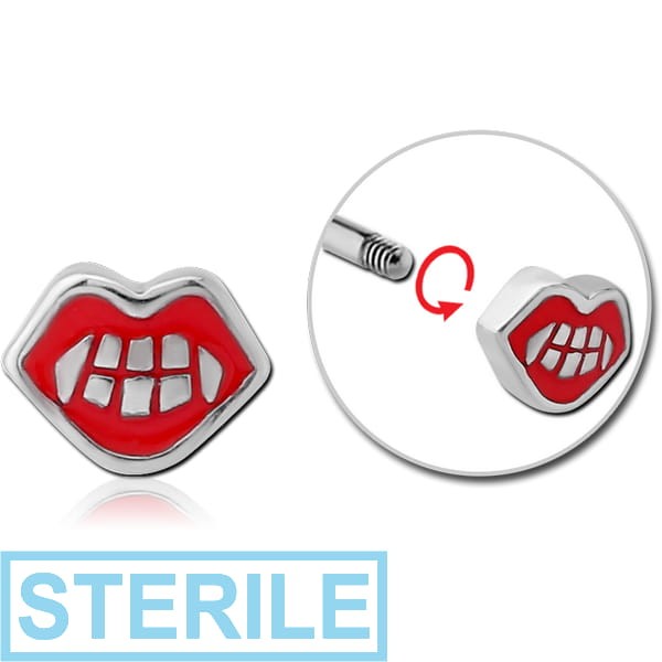 STERILE SURGICAL STEEL MICRO ATTACHMENT FOR 1.2MM THREADED PINS - TEETH