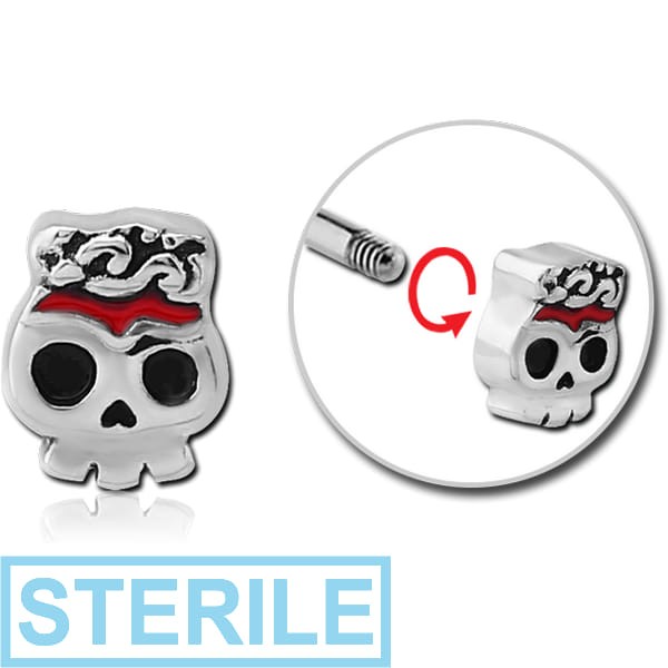 STERILE SURGICAL STEEL MICRO ATTACHMENT FOR 1.2MM THREADED PINS - GHOST