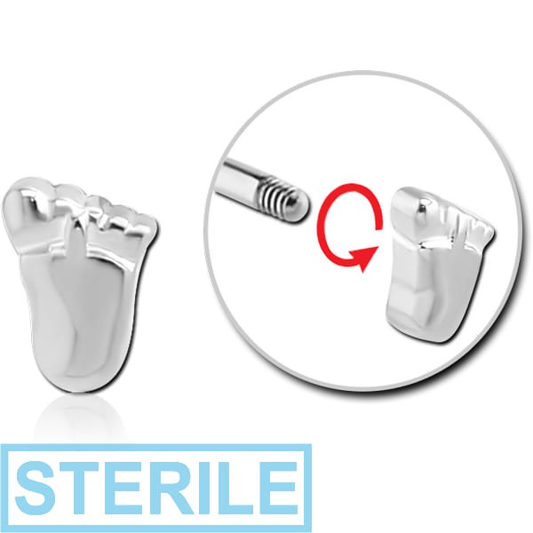 STERILE SURGICAL STEEL MICRO THREADED FOOT ATTACHMENT