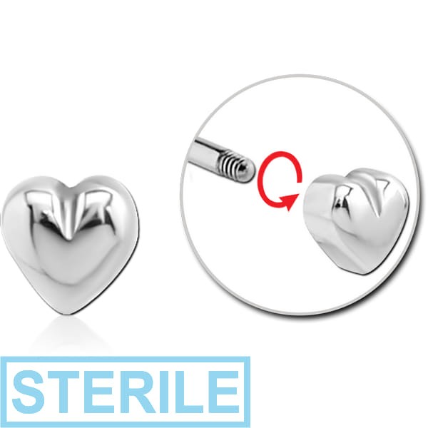 STERILE SURGICAL STEEL MICRO THREADED HEART ATTACHMENT