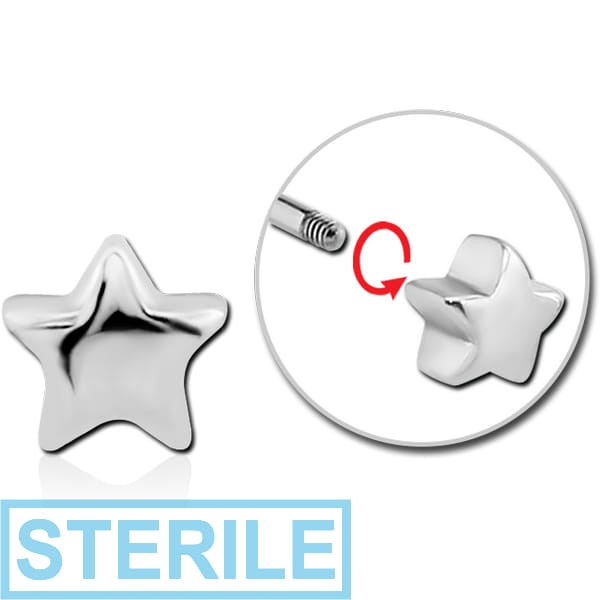 STERILE SURGICAL STEEL MICRO THREADED STAR ATTACHMENT