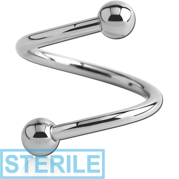 STERILE SURGICAL STEEL MICRO BODY SPIRAL