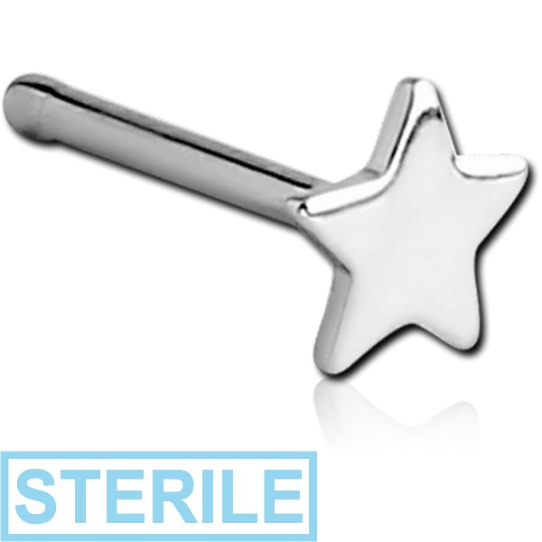 STERILE SURGICAL STEEL STAR NOSE BONE