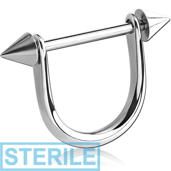 STERILE SURGICAL STEEL NIPPLE STIRRUP WITH CONES