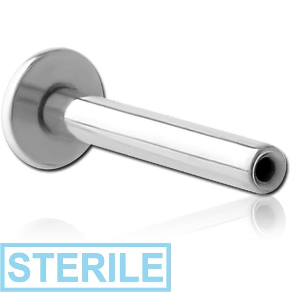 STERILE SURGICAL STEEL THREADLESS LABRET PIN