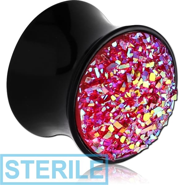 STERILE ACRYLIC DRUZY RESIN FLARED PLUG