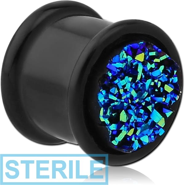 STERILE ACRYLIC DRUZY RESIN THREADED PLUG