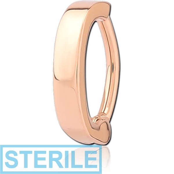 STERILE ROSE GOLD PVD COATED SURGICAL STEEL BELLY CLICKER