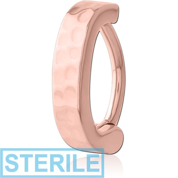 STERILE ROSE GOLD PVD COATED SURGICAL STEEL BELLY CLICKER