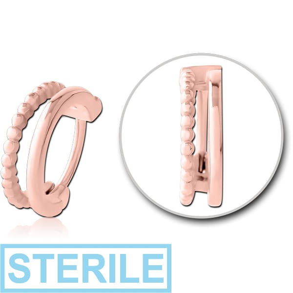 STERILE ROSE GOLD PVD COATED SURGICAL STEEL MULTI PURPOSE CLICKER