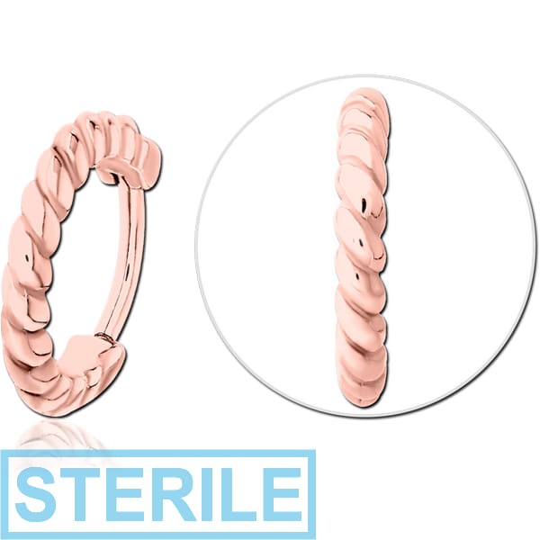 STERILE ROSE GOLD PVD COATED SURGICAL STEEL MULTI PURPOSE CLICKER