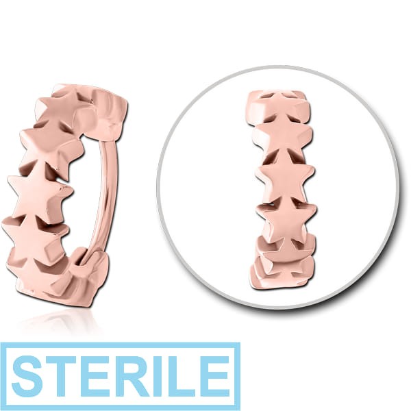 STERILE ROSE GOLD PVD COATED SURGICAL STEEL MULTI PURPOSE CLICKER