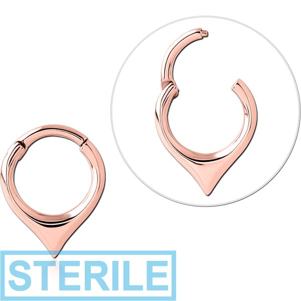 STERILE ROSE GOLD PVD COATED SURGICAL STEEL MULTI PURPOSE CLICKER