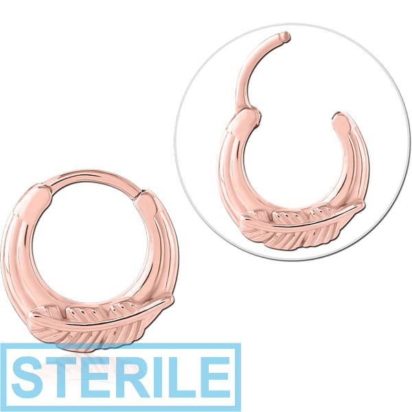 STERILE ROSE GOLD PVD COATED SURGICAL STEEL MULTI PURPOSE CLICKER