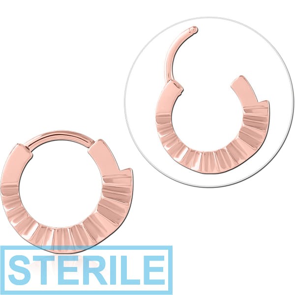 STERILE ROSE GOLD PVD COATED SURGICAL STEEL MULTI PURPOSE CLICKER