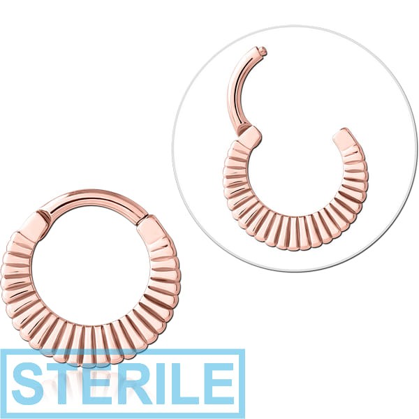 STERILE ROSE GOLD PVD COATED SURGICAL STEEL MULTI PURPOSE CLICKER