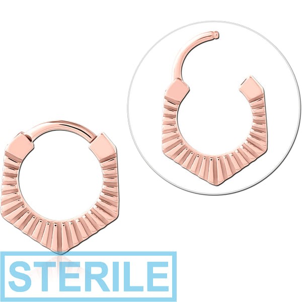 STERILE ROSE GOLD PVD COATED SURGICAL STEEL MULTI PURPOSE CLICKER