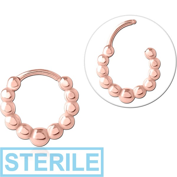 STERILE ROSE GOLD PVD COATED SURGICAL STEEL MULTI PURPOSE CLICKER