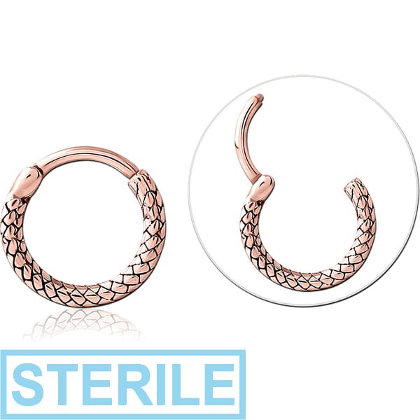 STERILE ROSE GOLD PVD COATED SURGICAL STEEL MULTI PURPOSE CLICKER