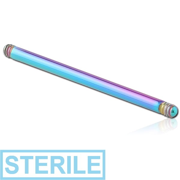 STERILE RAINBOW PVD COATED SURGICAL STEEL BARBELL PIN