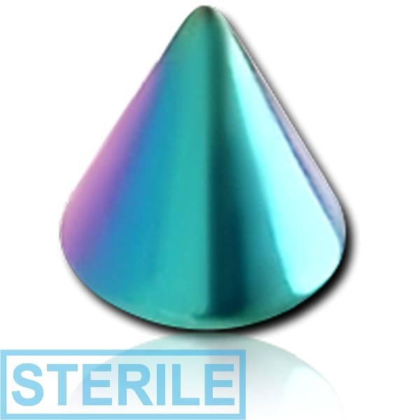 STERILE RAINBOW PVD COATED SURGICAL STEEL CONE