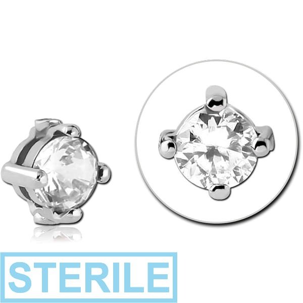 STERILE SURGICAL STEEL ATTACHMENT FOR BALL CLOSURE RING - ROUND