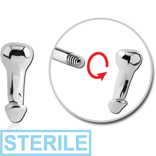 STERILE SURGICAL STEEL ATTACHMENT FOR 1.6 MM THREADED PIN - PENIS