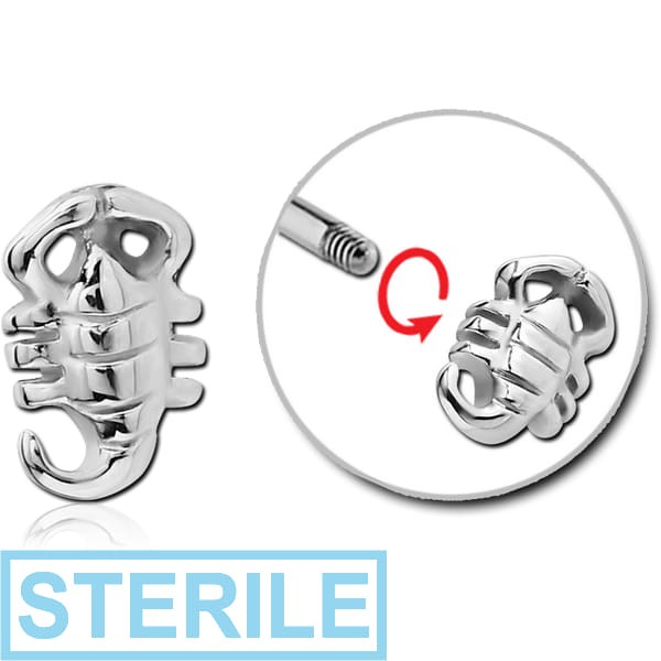 STERILE SURGICAL STEEL ATTACHMENT FOR 1.6 MM THREADED PIN - SCORPION