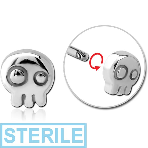 STERILE SURGICAL STEEL ATTACHMENT FOR 1.6 MM THREADED PINS - GHOST