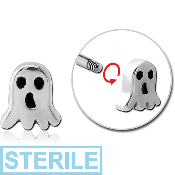 STERILE SURGICAL STEEL ATTACHMENT FOR 1.6 MM THREADED PINS - GHOST