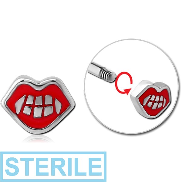 STERILE SURGICAL STEEL ATTACHMENT FOR 1.6 MM THREADED PINS - MOUTH