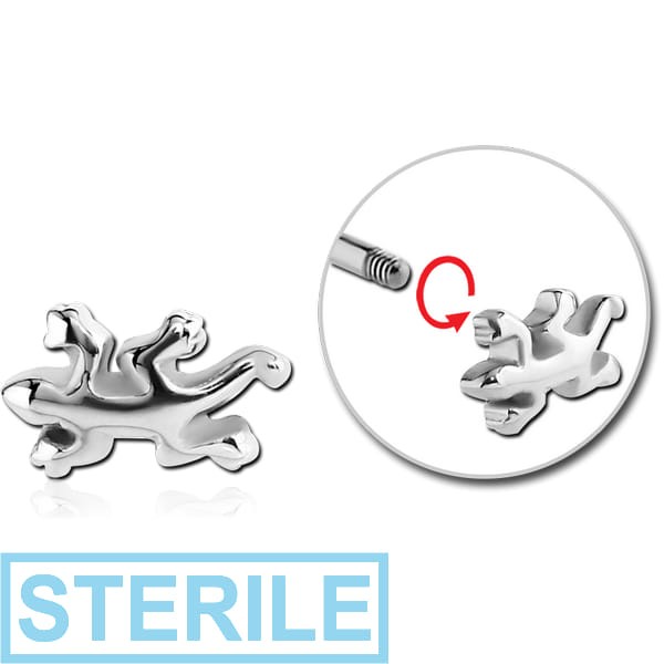 STERILE SURGICAL STEEL ATTACHMENT FOR 1.6 MM THREADED PINS - LIZARD