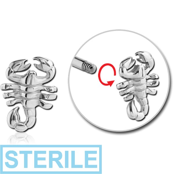 STERILE SURGICAL STEEL ATTACHMENT FOR 1.6 MM THREADED PINS - SCORPION