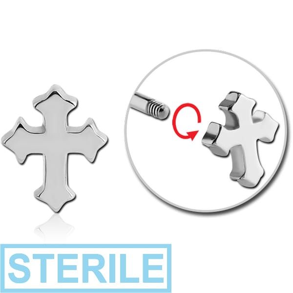 STERILE SURGICAL STEEL ATTACHMENT FOR 1.6 MM THREADED PINS - CROSS